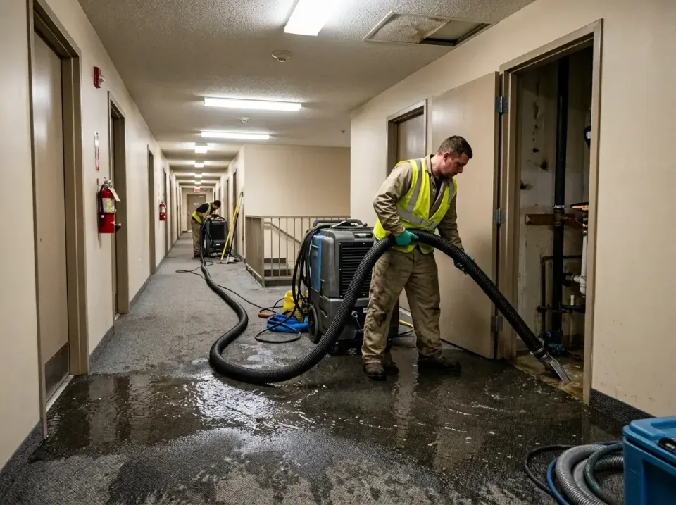 multi-unit-apartment-hallway-f-005 — frequently asked questions, Emergency Burst Pipe Water Extraction & Removal in Milwauke…